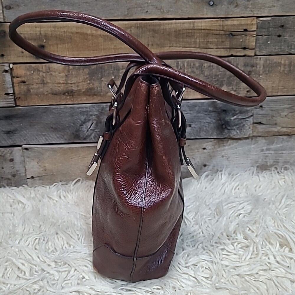 Vintage Western Buckle Shoulder Bag Brown Wilsons Leather - Picture 2 of 11